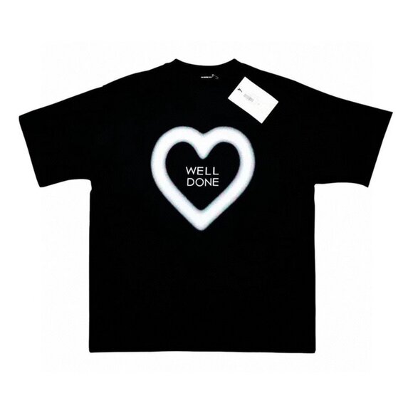 We11done Unreal Love Black Short Sleeve